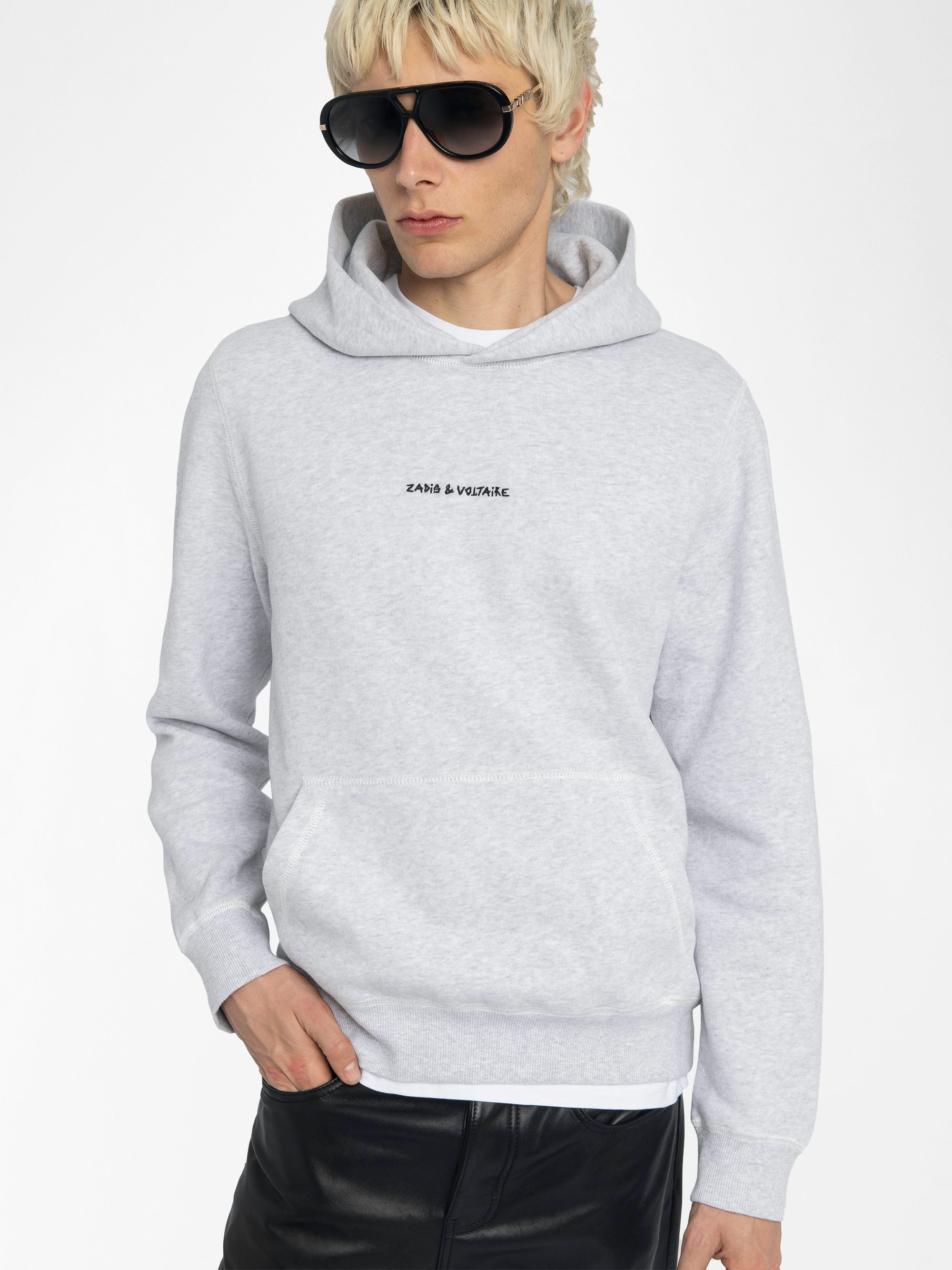 Sweatshirt Sanchi - Hooded long-sleeved sweatshirt with photoprint on the back.